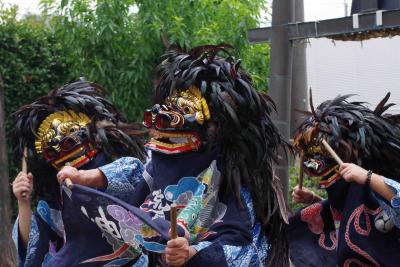 写真　西大輪の獅子舞